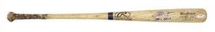 2011 Chipper Jones  Game Used and Signed Adirondack Bat (PSA GU-10)